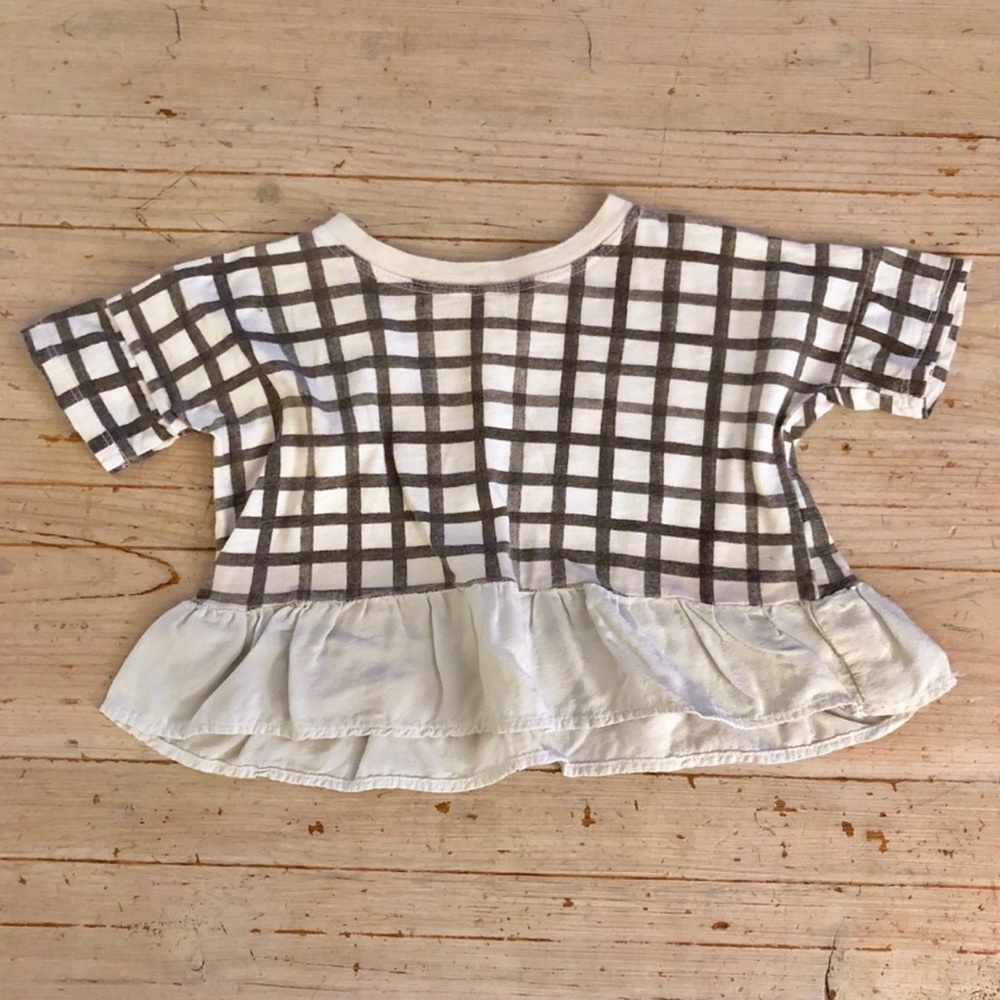 Rylee + cru ruffle hem blouse